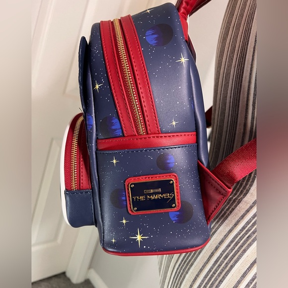 NWT Loungefly The Marvels Glow In The Dark Mini Backpack Disney Marvel Studios - Picture 7 of 17